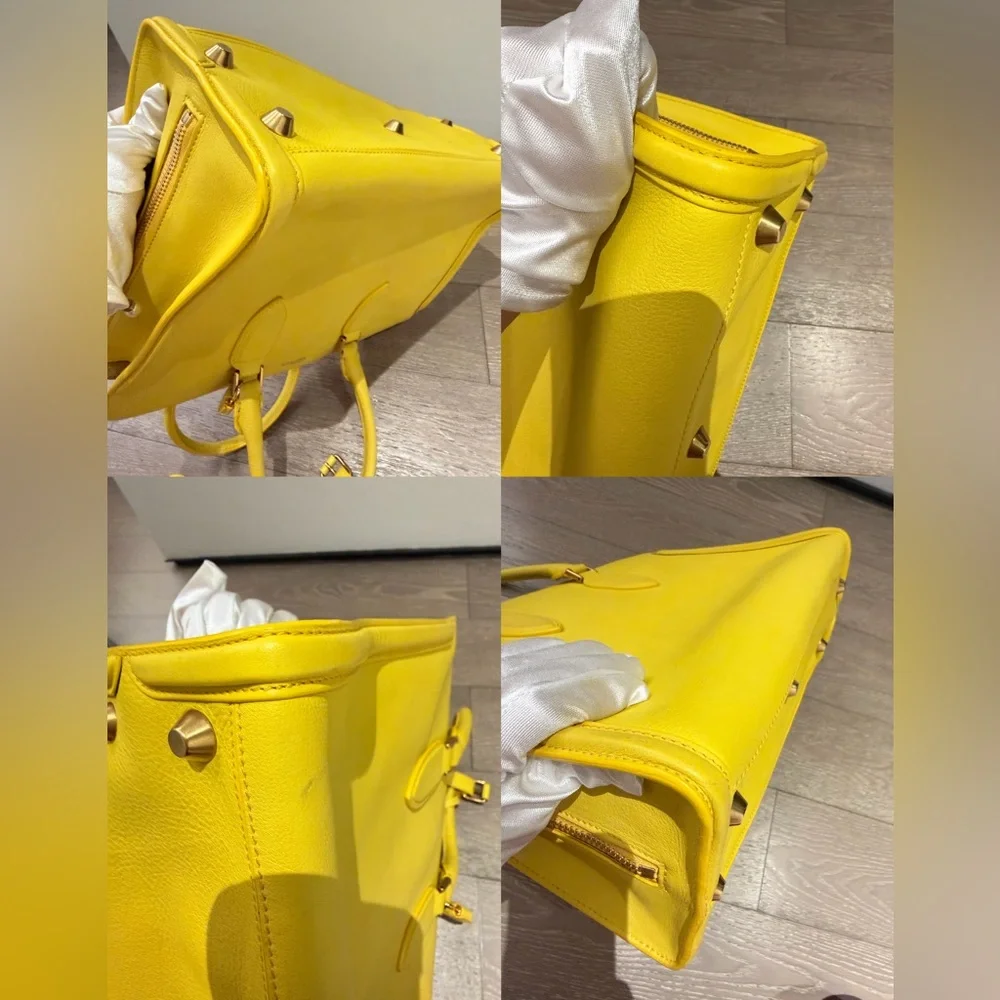 Alexander McQueen Bright Yellow Leather Tote